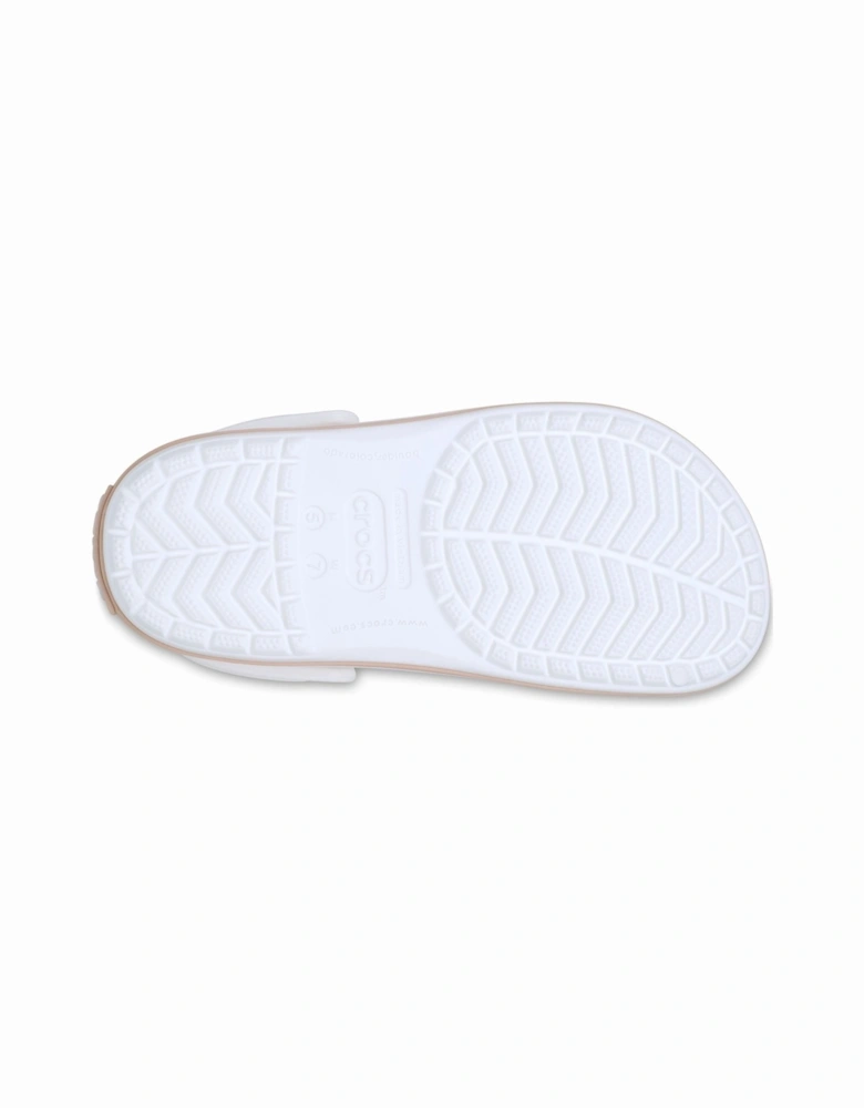 Crocband Thermoplastic White/Pink Caramel Clogs