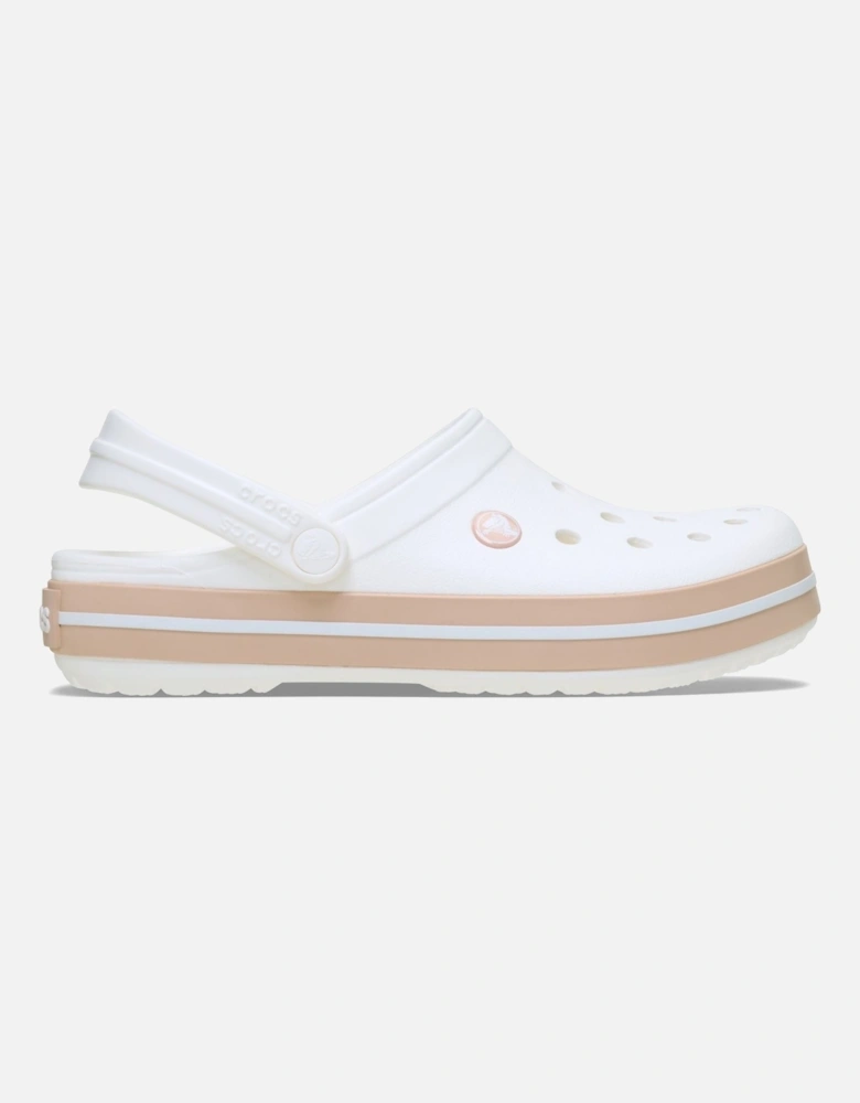 Crocband Thermoplastic White/Pink Caramel Clogs