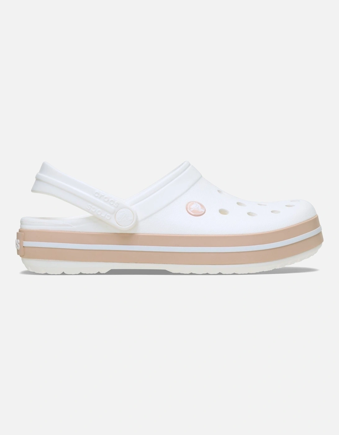 Crocband Thermoplastic White/Pink Caramel Clogs