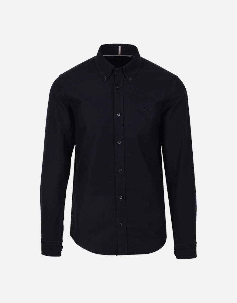 Boss Black H Roan Casual Oxford Shirt Dark Blue