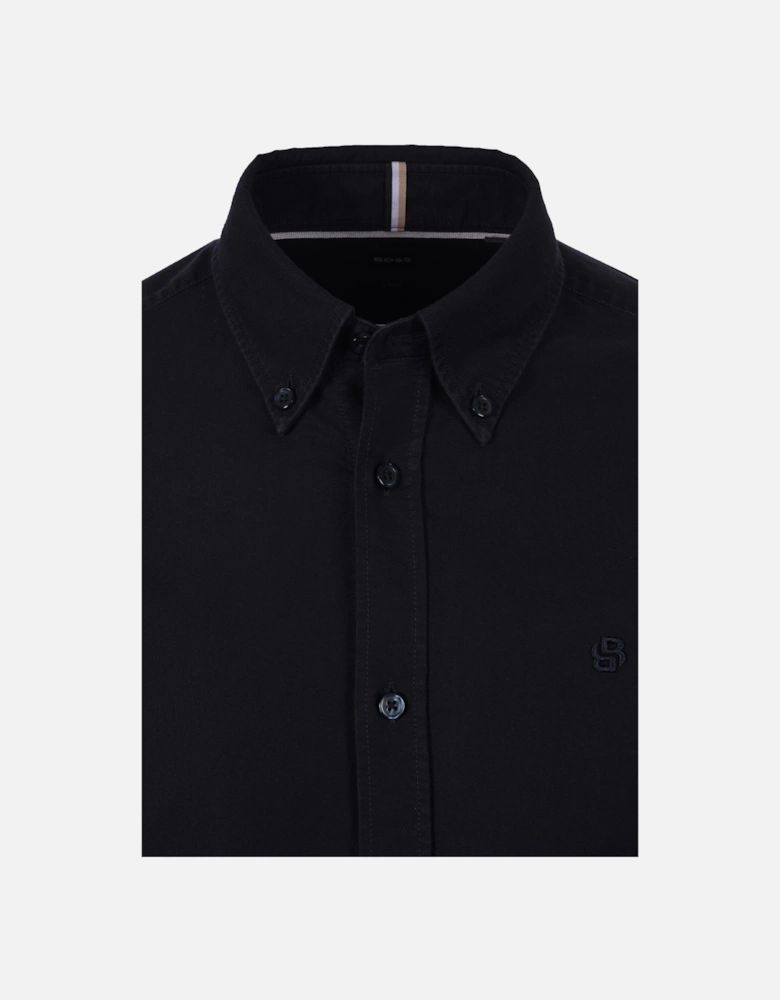 Boss Black H Roan Casual Oxford Shirt Dark Blue