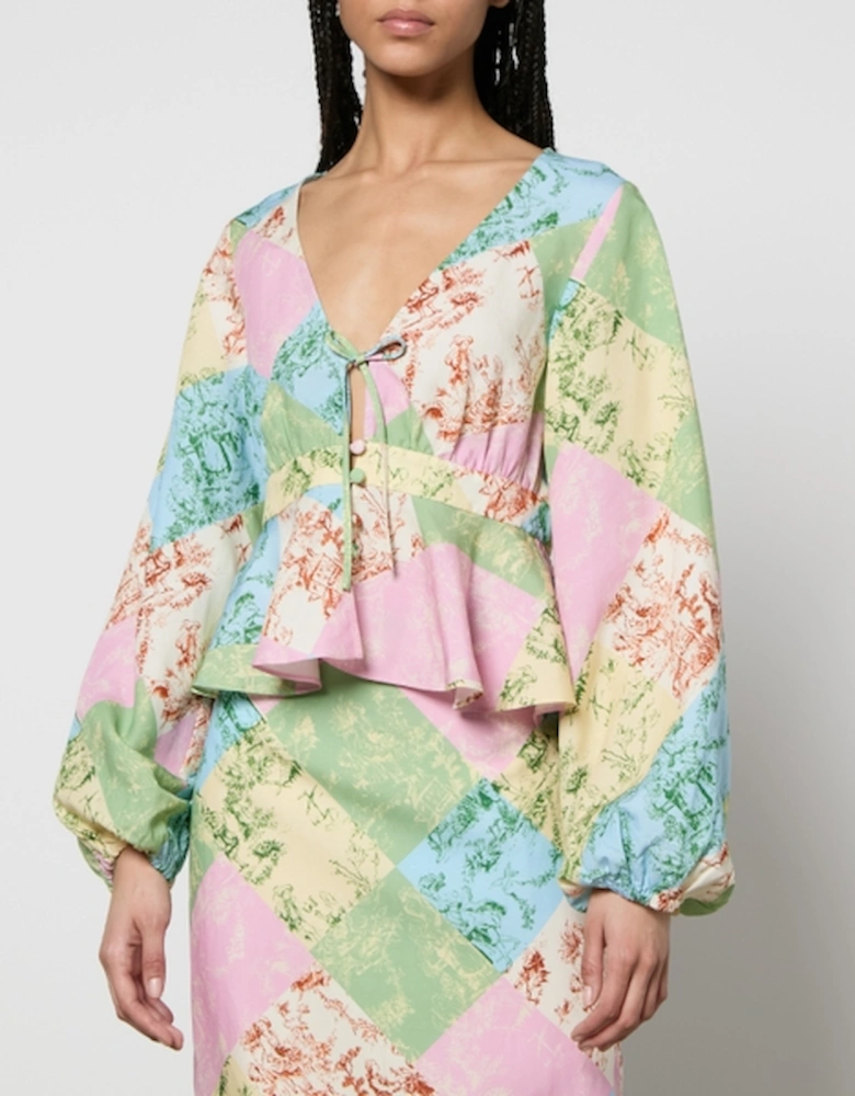 Irene Toile De Jouy Lyocell-Blend Top