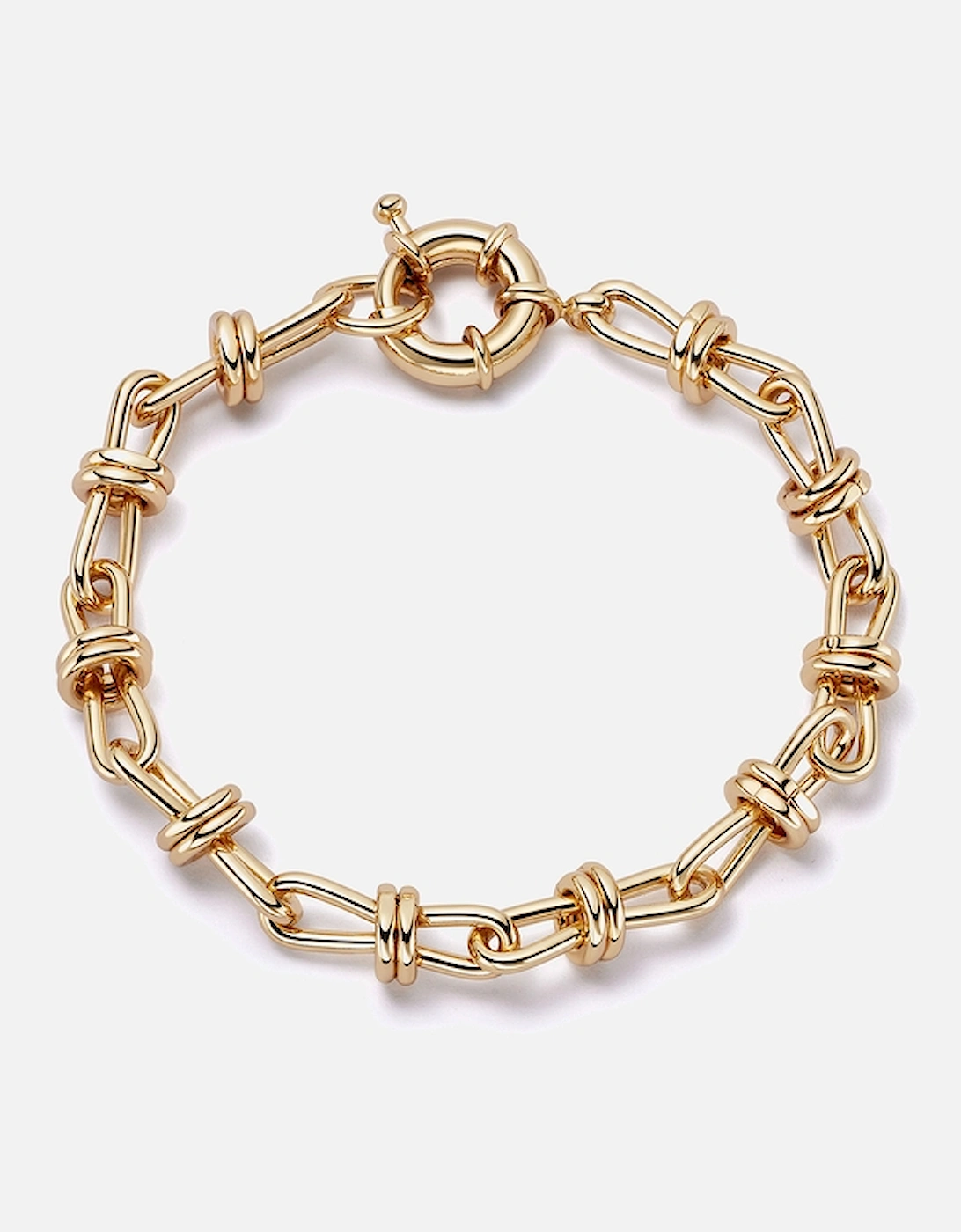 x Polly Sayer Knot 18k-Plated Bracelet, 2 of 1