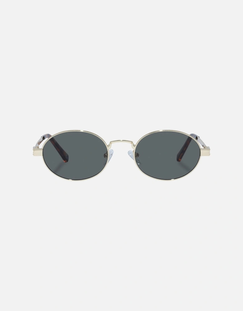 Poseidon Deux Gold-Tone Oval-Frame Sunglasses