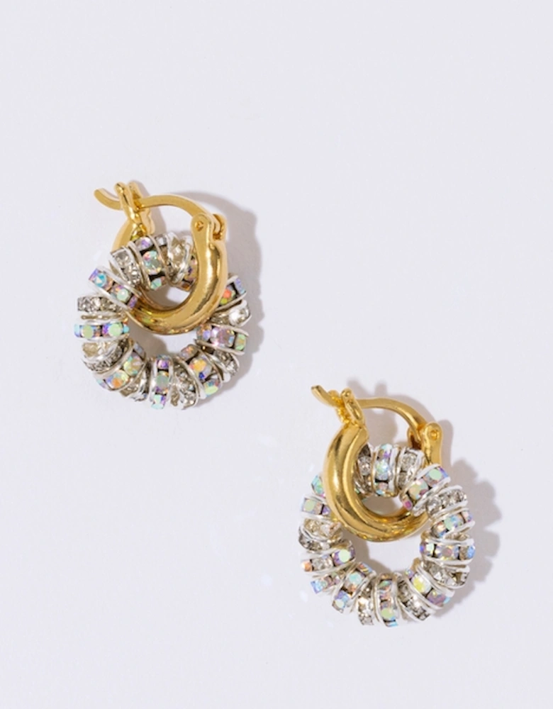 Pearl Octopuss.y Tiny Créoles Gold-Plated Earrings