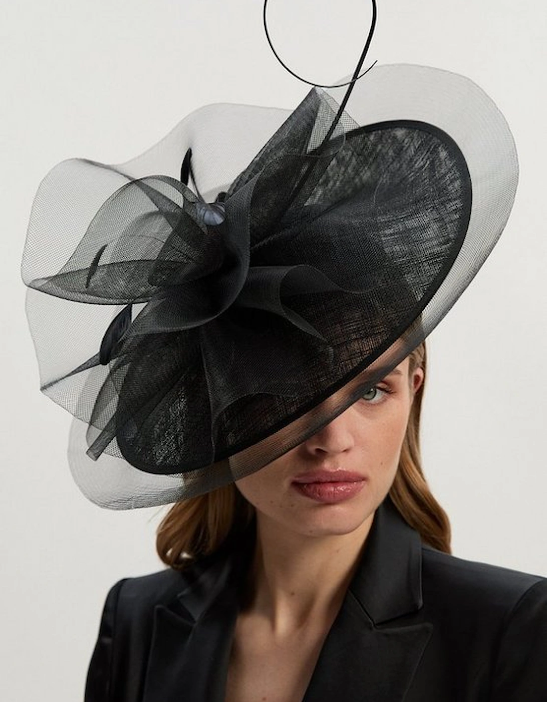 Veiled Feather Detail Fascinator, 2 of 1