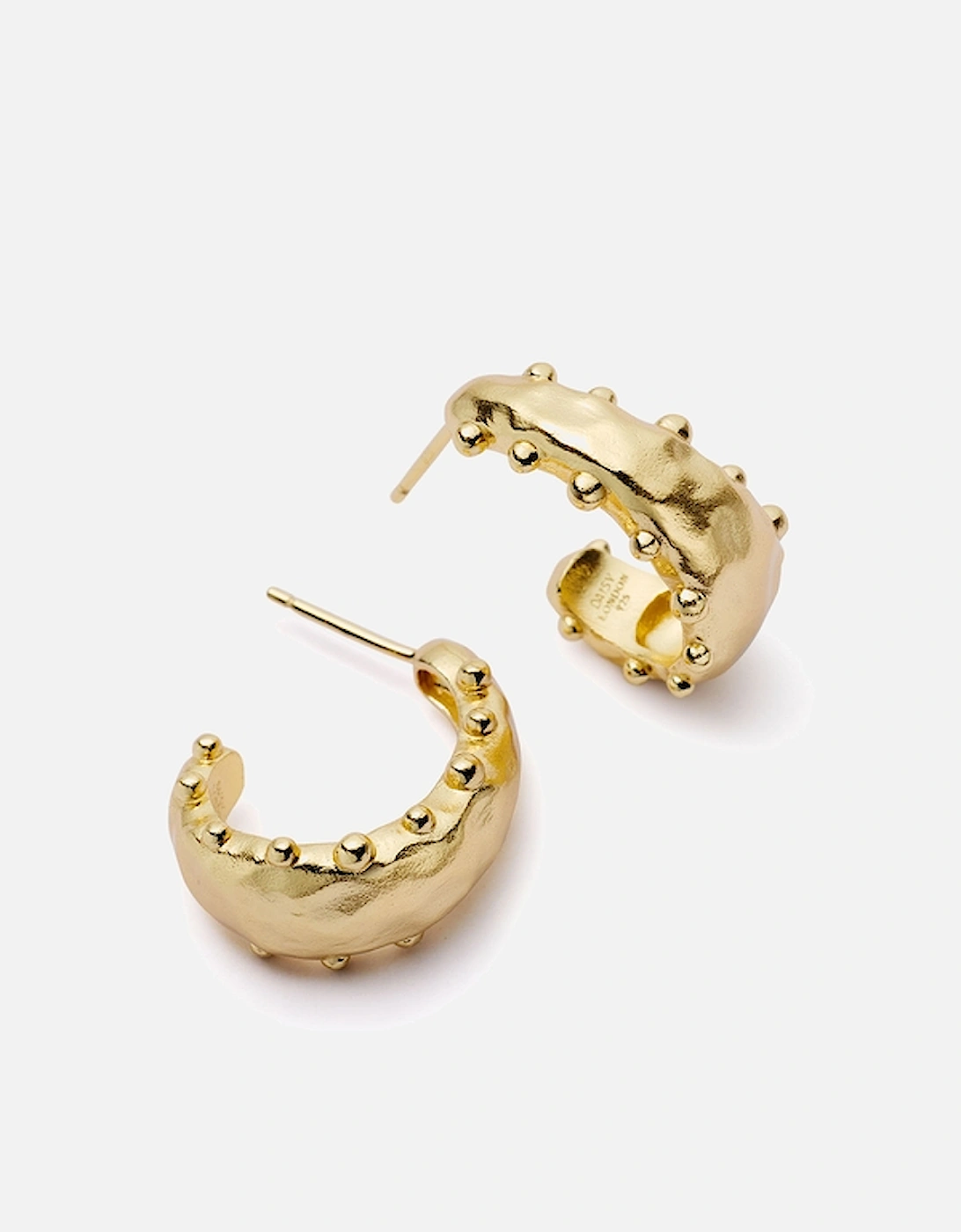 Amulet Bobble Hoop 18k Gold-Plated Earrings, 2 of 1