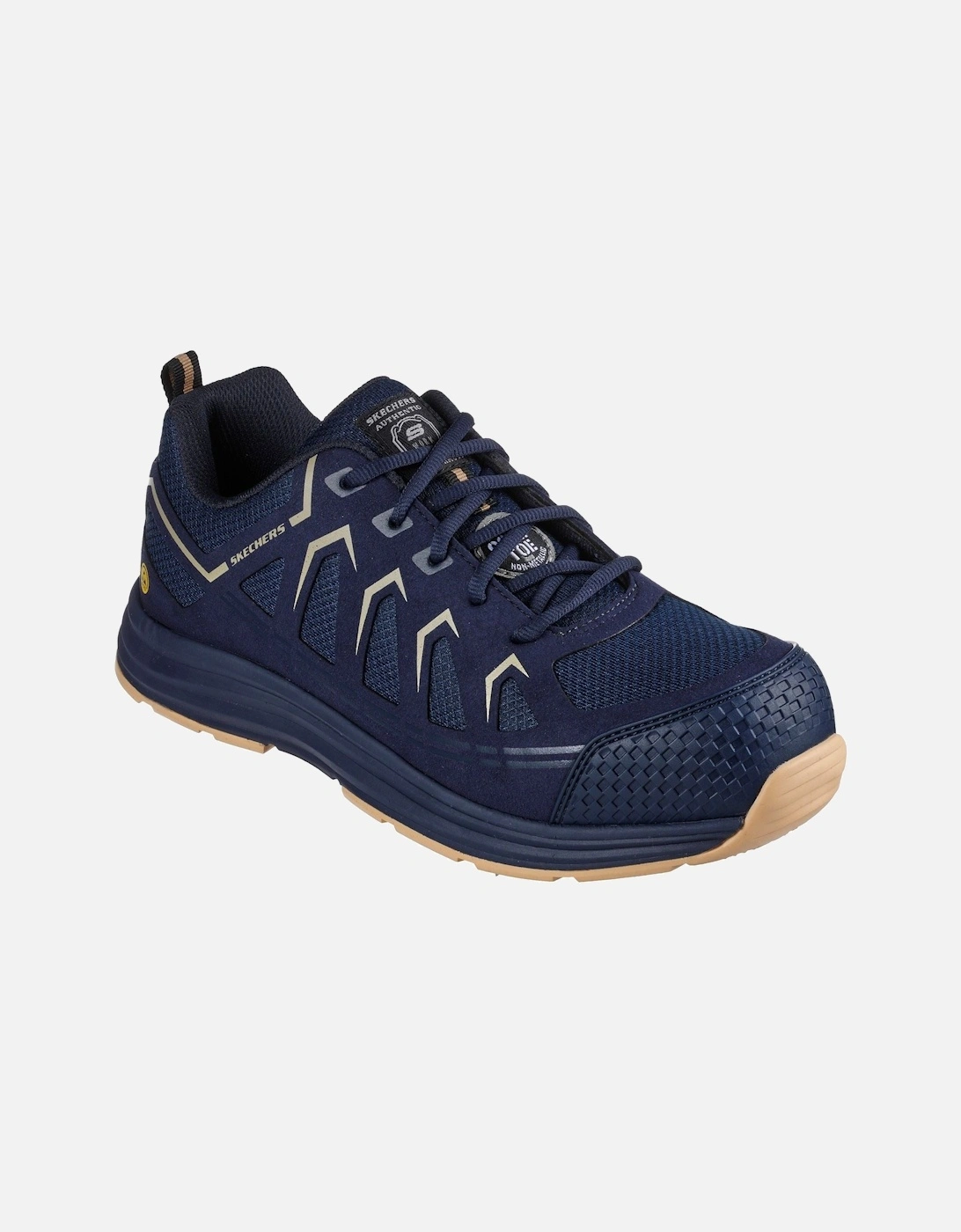 Malad II Textile Men's Navy/Tan Safety Trainers, 10 of 9