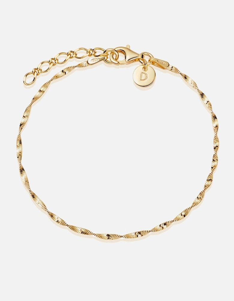 Helix Twisted 18k Gold-Plated Bracelet