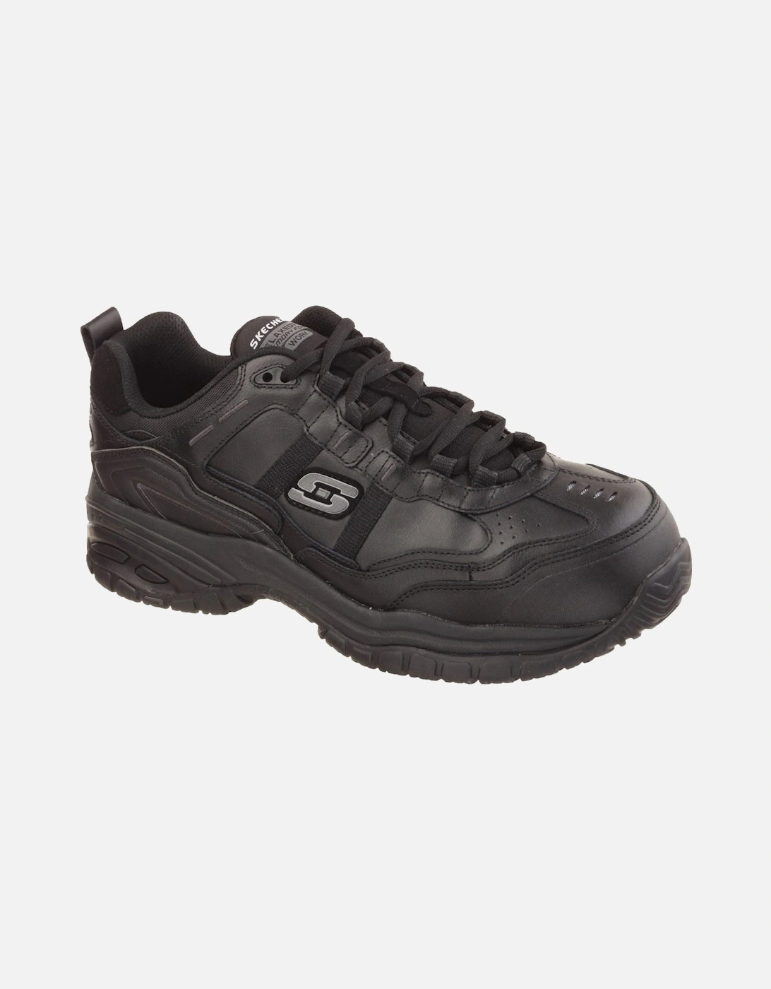 Soft Stride - Grinnell Suede Men's Black Safety Trainers, 10 of 9