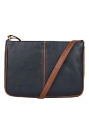 Navy/Brown Lea.
