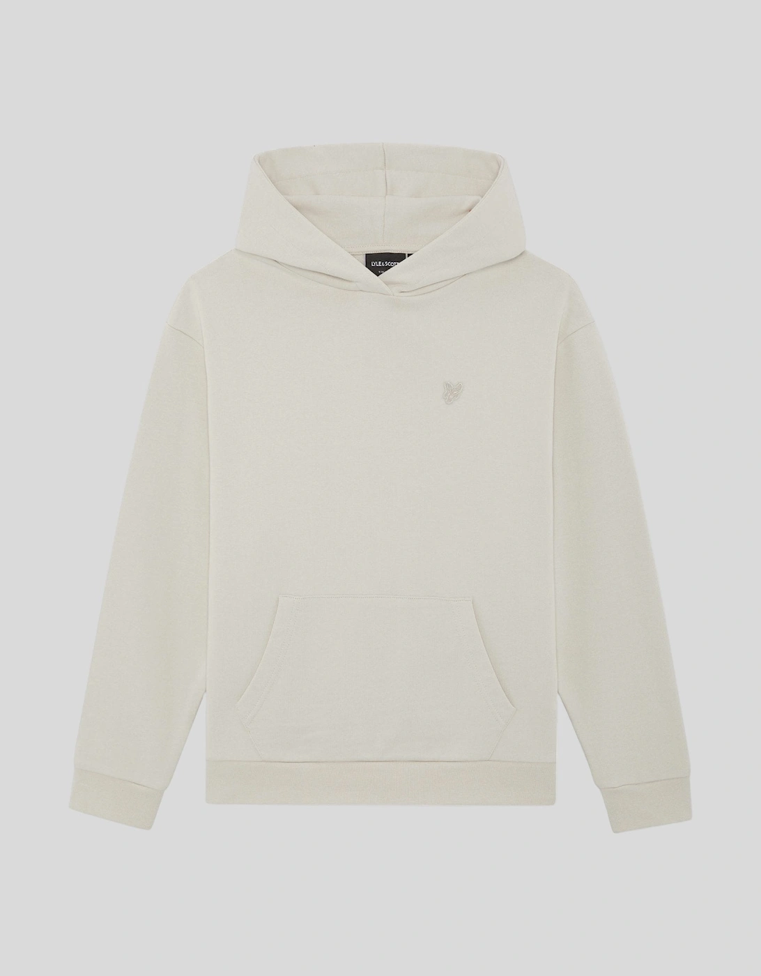 Lyle And Scott Boy's Heavy Weight Relaxed Drop Shoulder Hoodie - White - Size, 7 Years/8 Years
