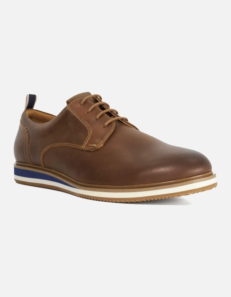 Dune Blaksley Leather Men's Brown Lace-Up Shoes