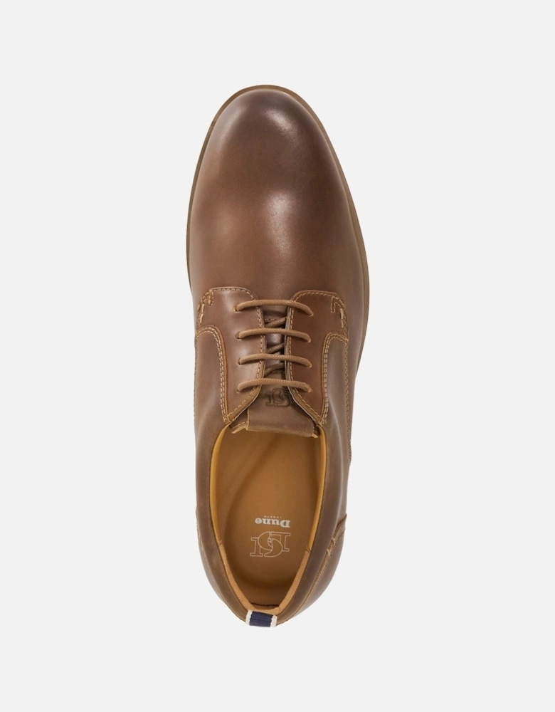 Dune Blaksley Leather Men's Brown Lace-Up Shoes