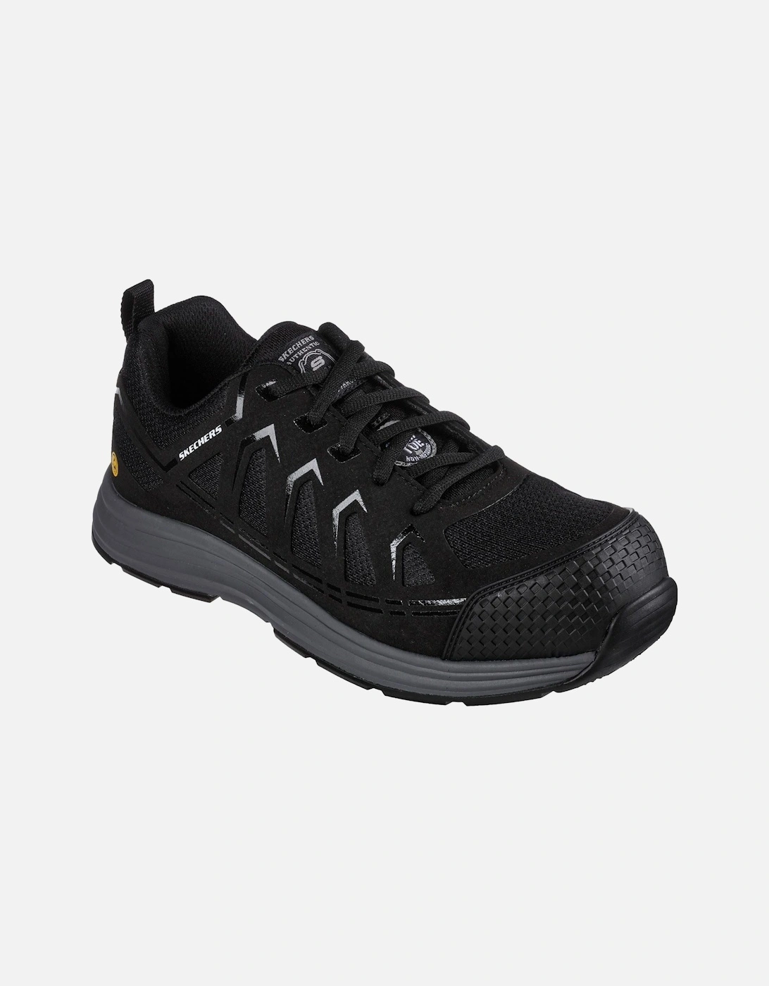 Malad II Textile Men's Black Safety Trainers, 10 of 9