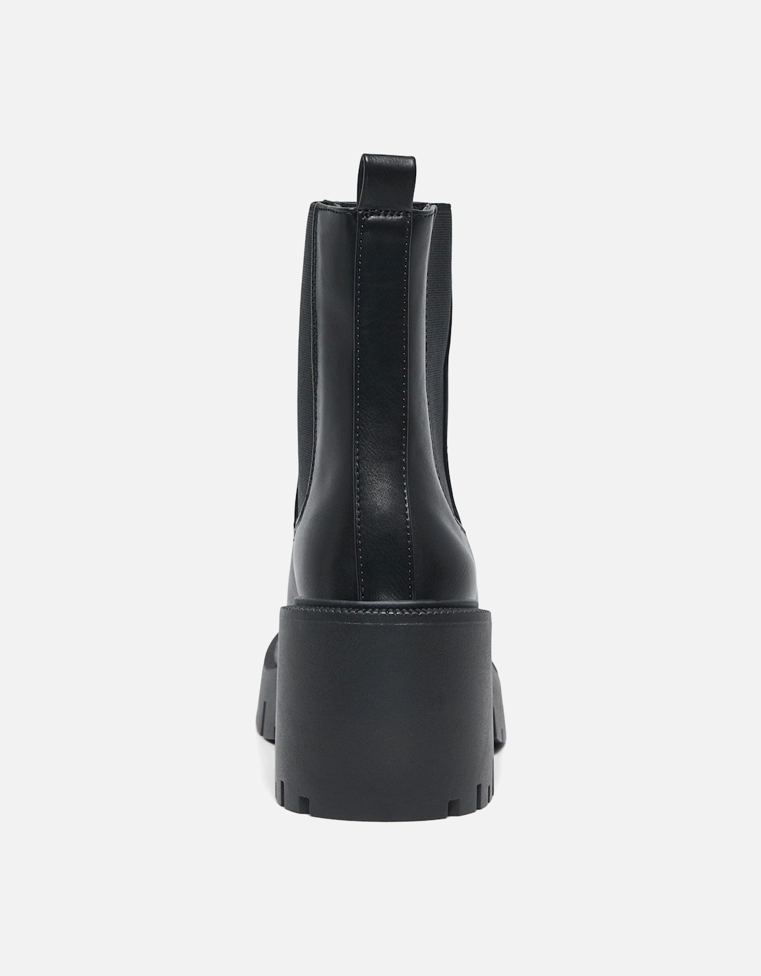 BLUEBELL-1 Polyurethane Women's Black Heeled Ankle Boots