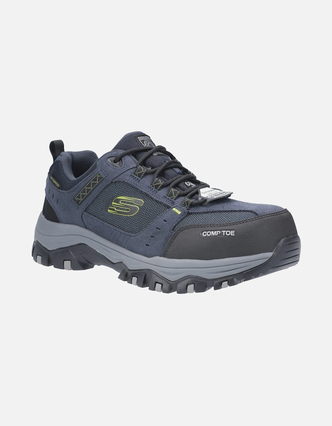 Greetah Suede Men's Navy/Black Safety Trainers, 9 of 8
