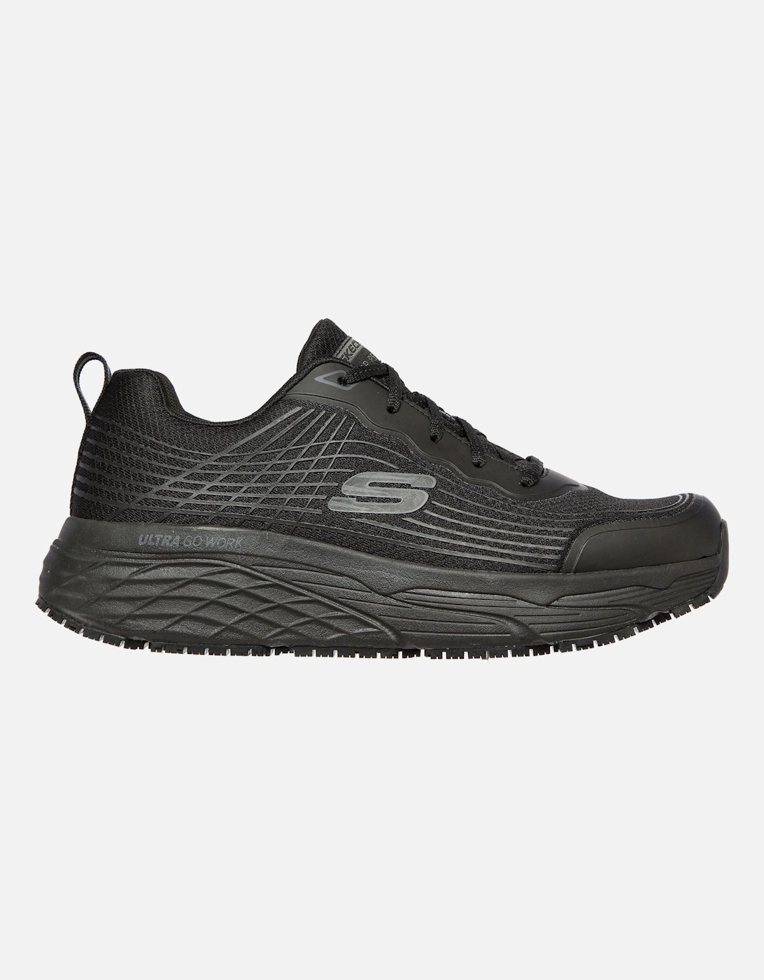 Skechers Work Relaxed Fit Textile Men's Black Safety Trainers