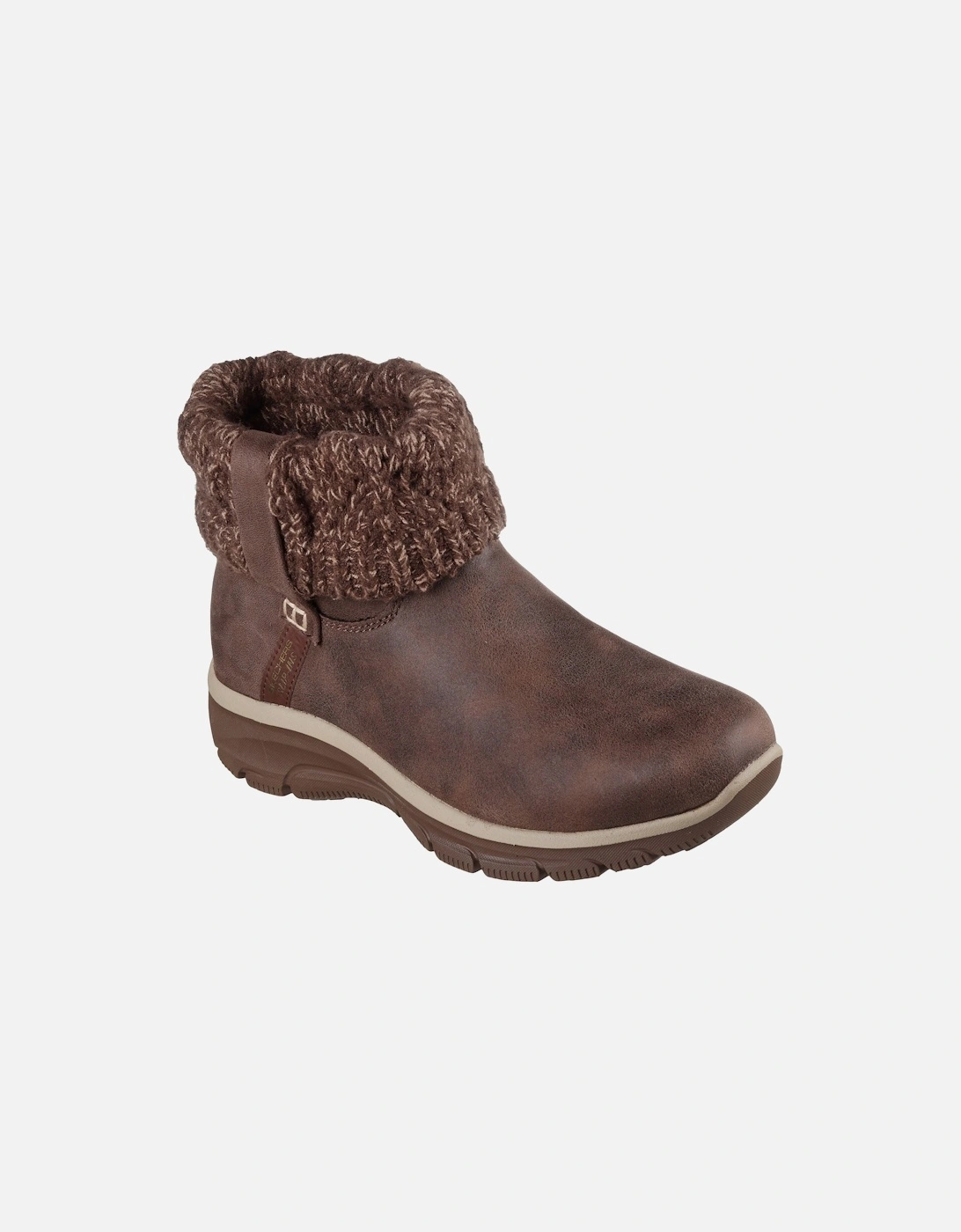 Easy Going Cozy Weather 2 Textile Women's Chocolate Winter Ankle Boots, 6 of 5