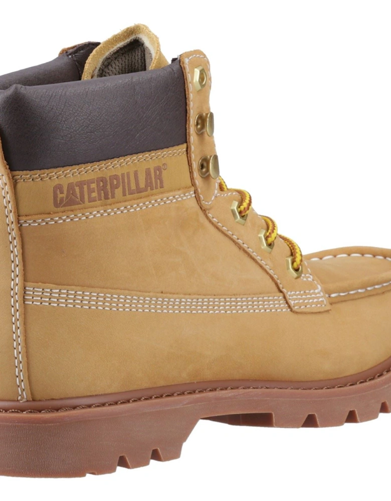 CAT Lifestyle Colorado Moc Toe Leather Men's Honey Reset Ankle Boots