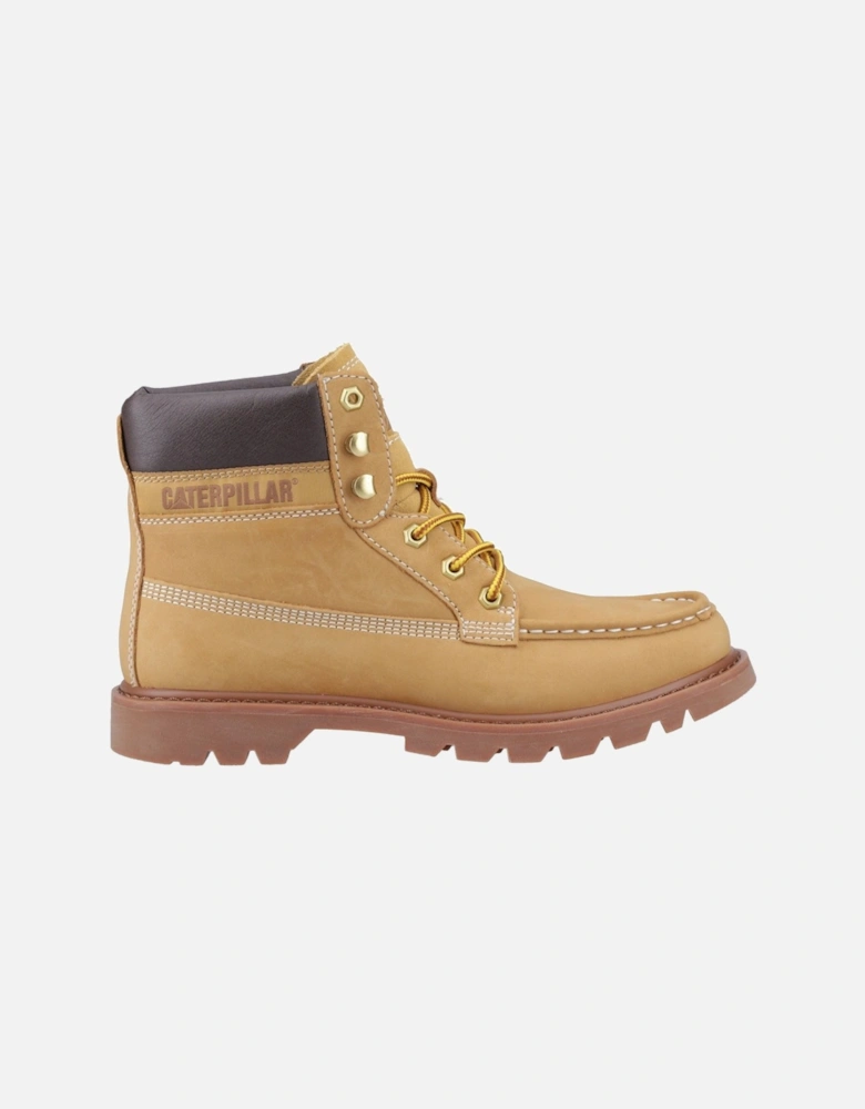 CAT Lifestyle Colorado Moc Toe Leather Men's Honey Reset Ankle Boots