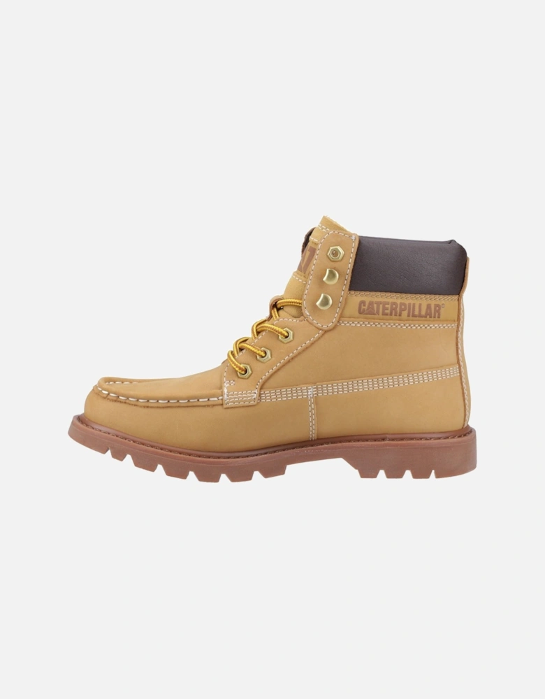 CAT Lifestyle Colorado Moc Toe Leather Men's Honey Reset Ankle Boots