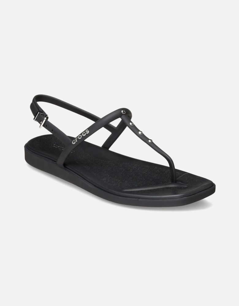 Miami Studded Thong Flip Thermoplastic Women's Black Sandals