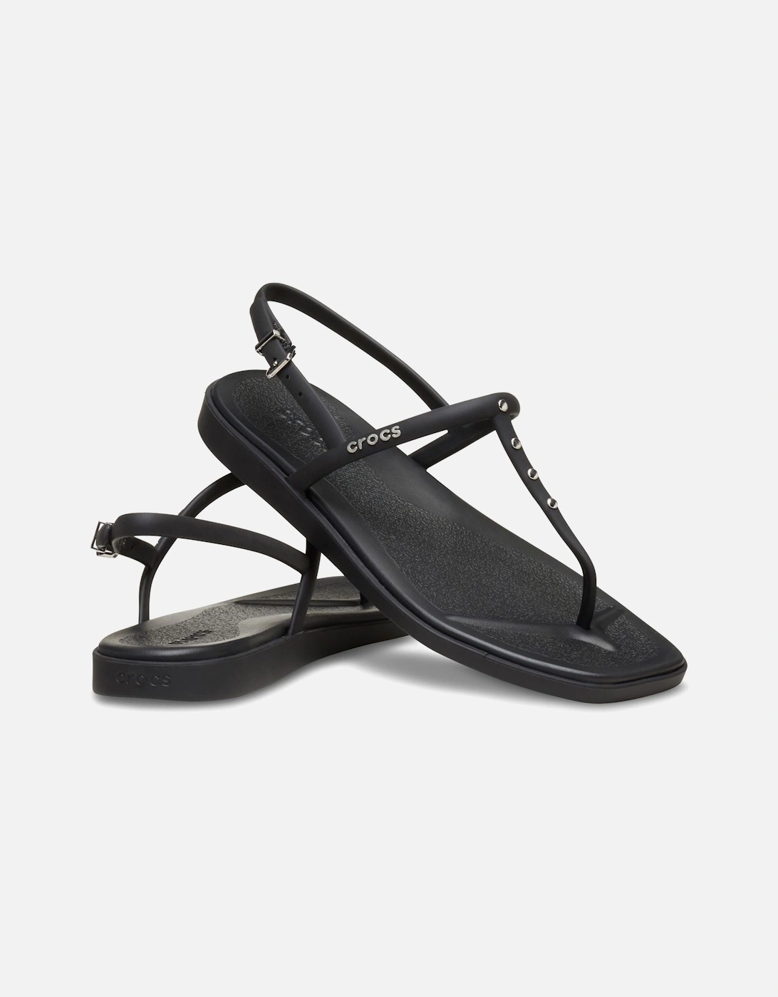 Miami Studded Thong Flip Thermoplastic Women's Black Sandals