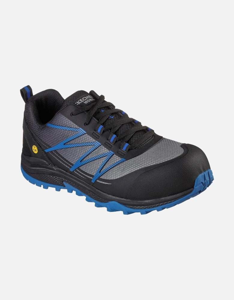 Puxal Textile Men's Black/Blue Safety Trainers