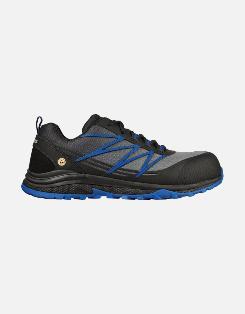 Puxal Textile Men's Black/Blue Safety Trainers