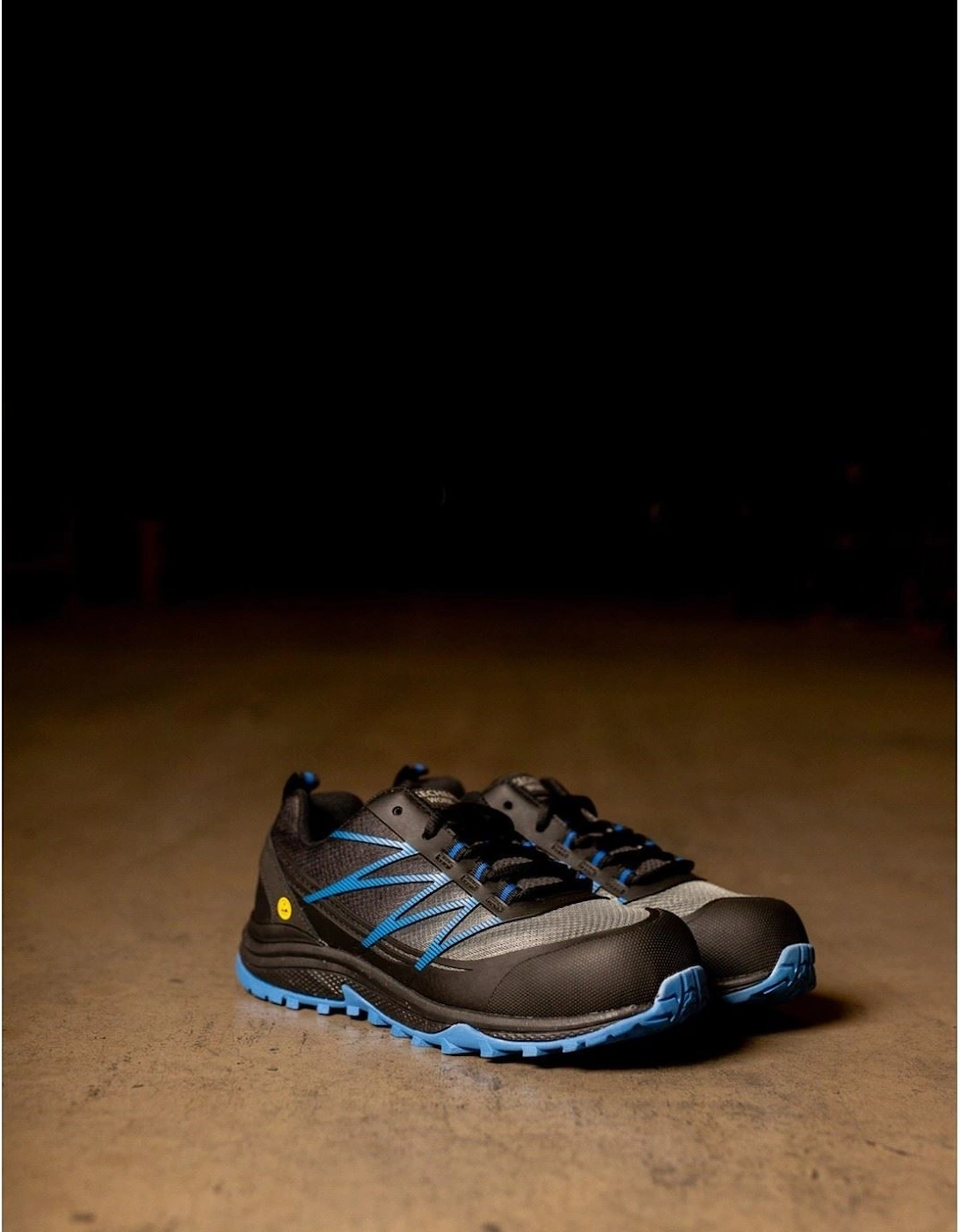 Puxal Textile Men's Black/Blue Safety Trainers