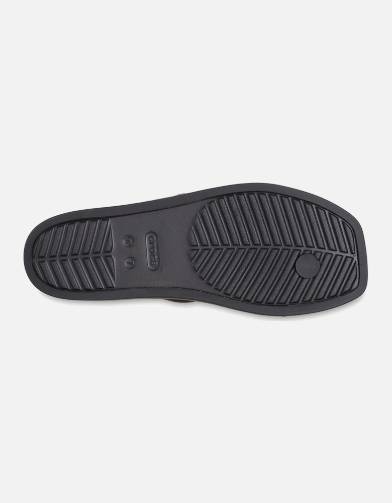 Miami Studded Toe Loop Thermoplastic Women's Black Sandals