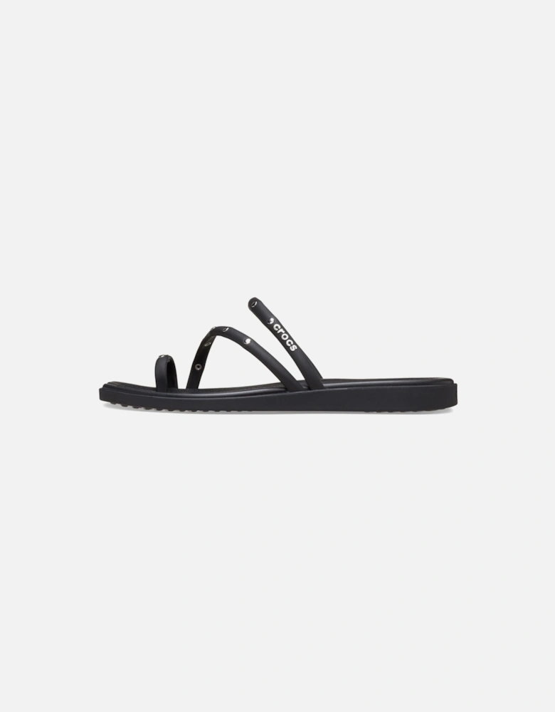 Miami Studded Toe Loop Thermoplastic Women's Black Sandals