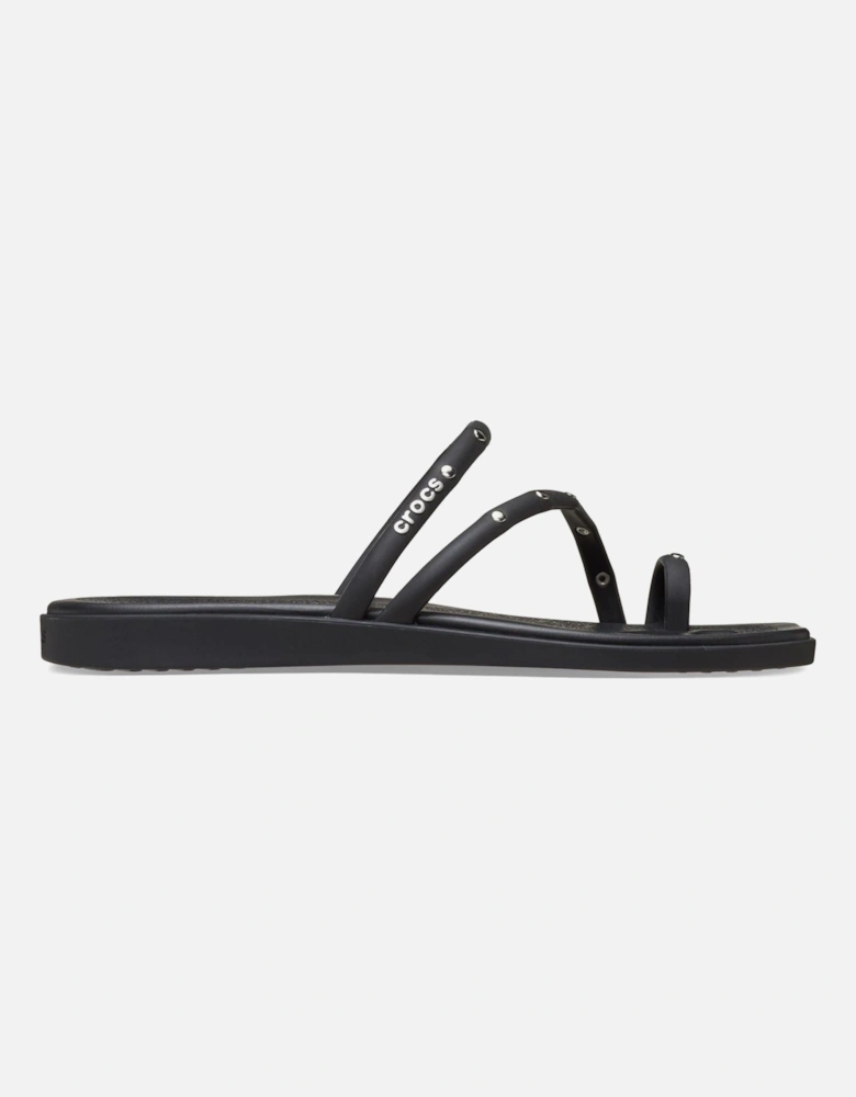 Miami Studded Toe Loop Thermoplastic Women's Black Sandals
