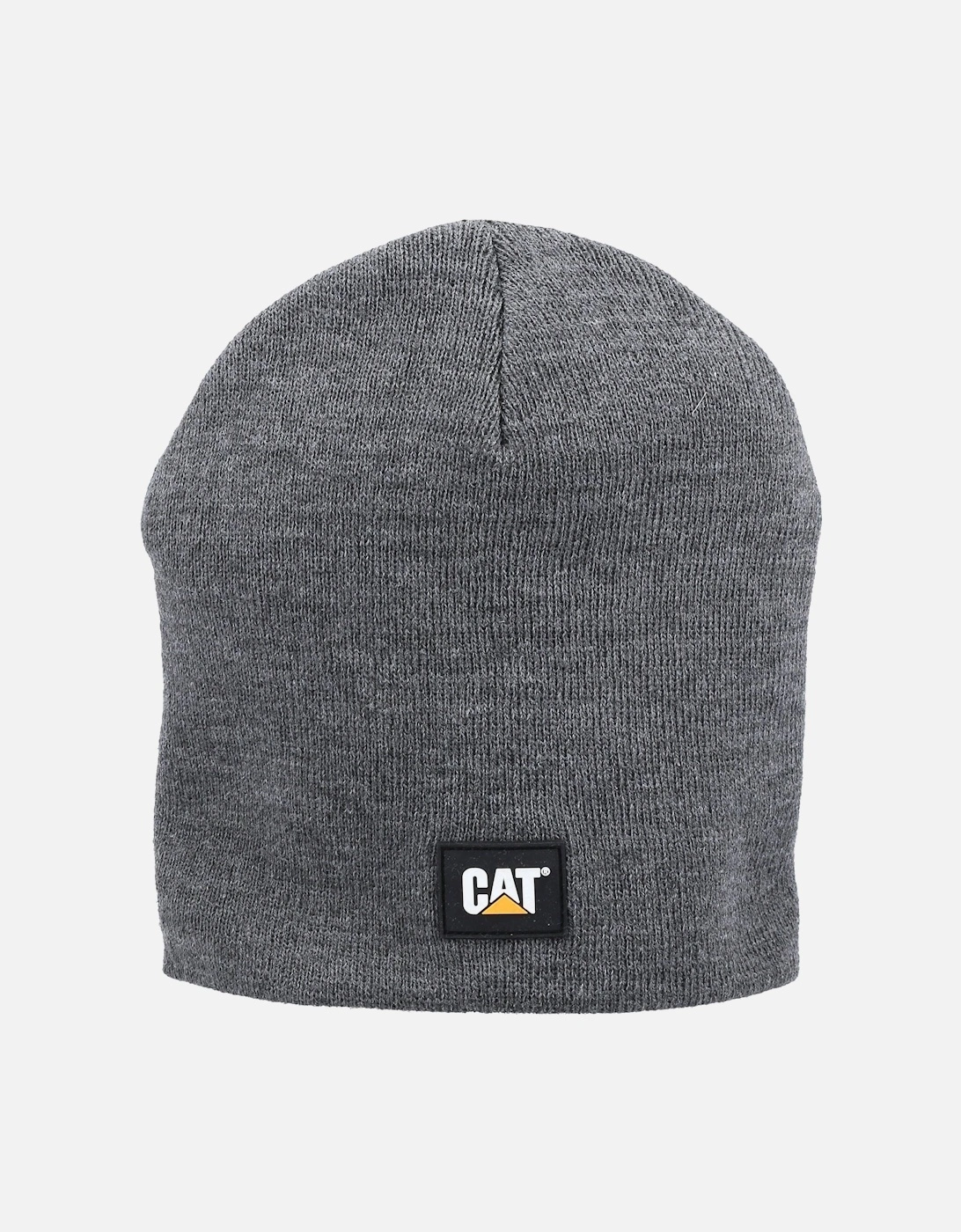 Logo Knit Unisex Adults Grey Beanie Hat, 2 of 1