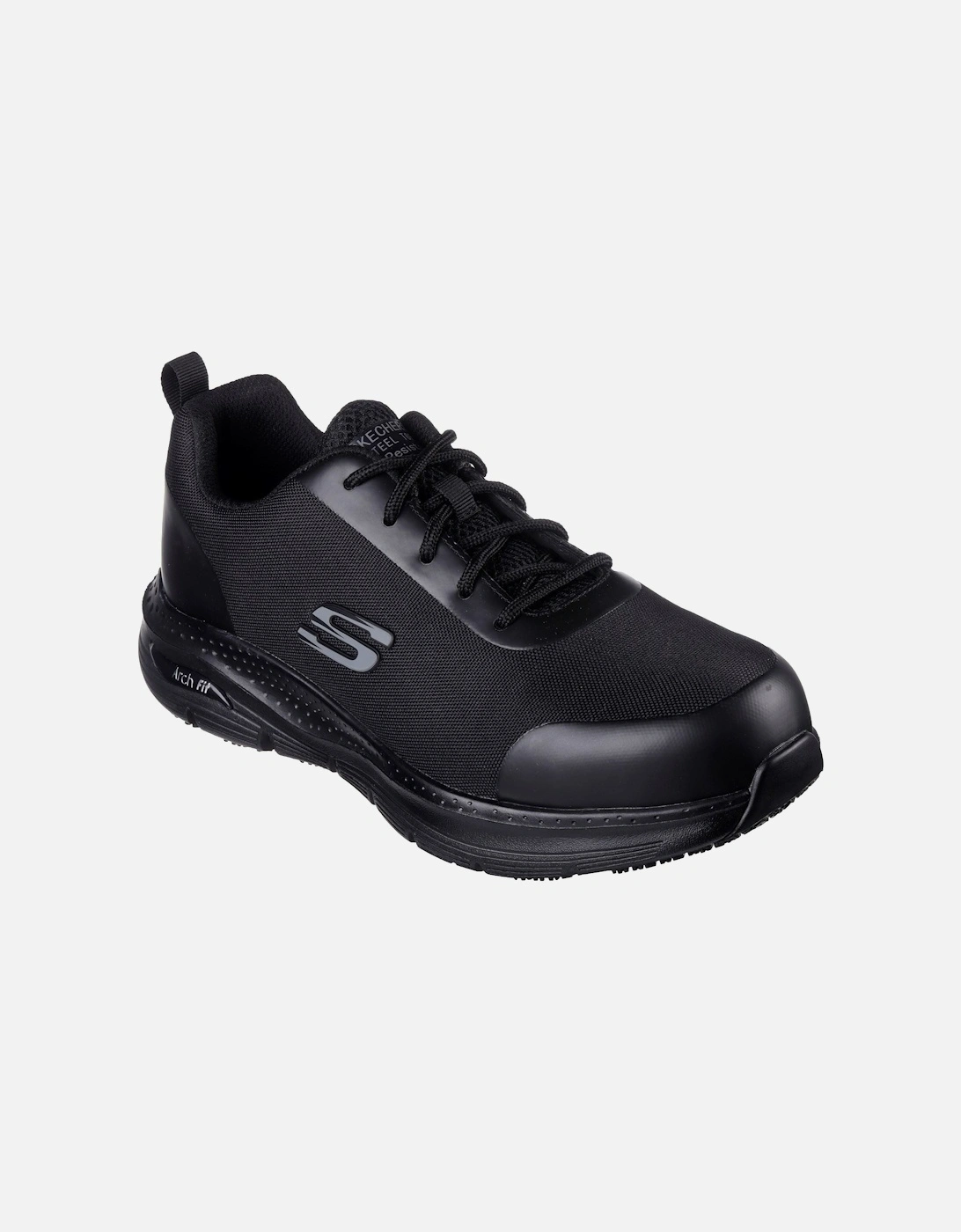 Arch Fit SR Ringstap Textile Men's Black Safety Trainers, 10 of 9