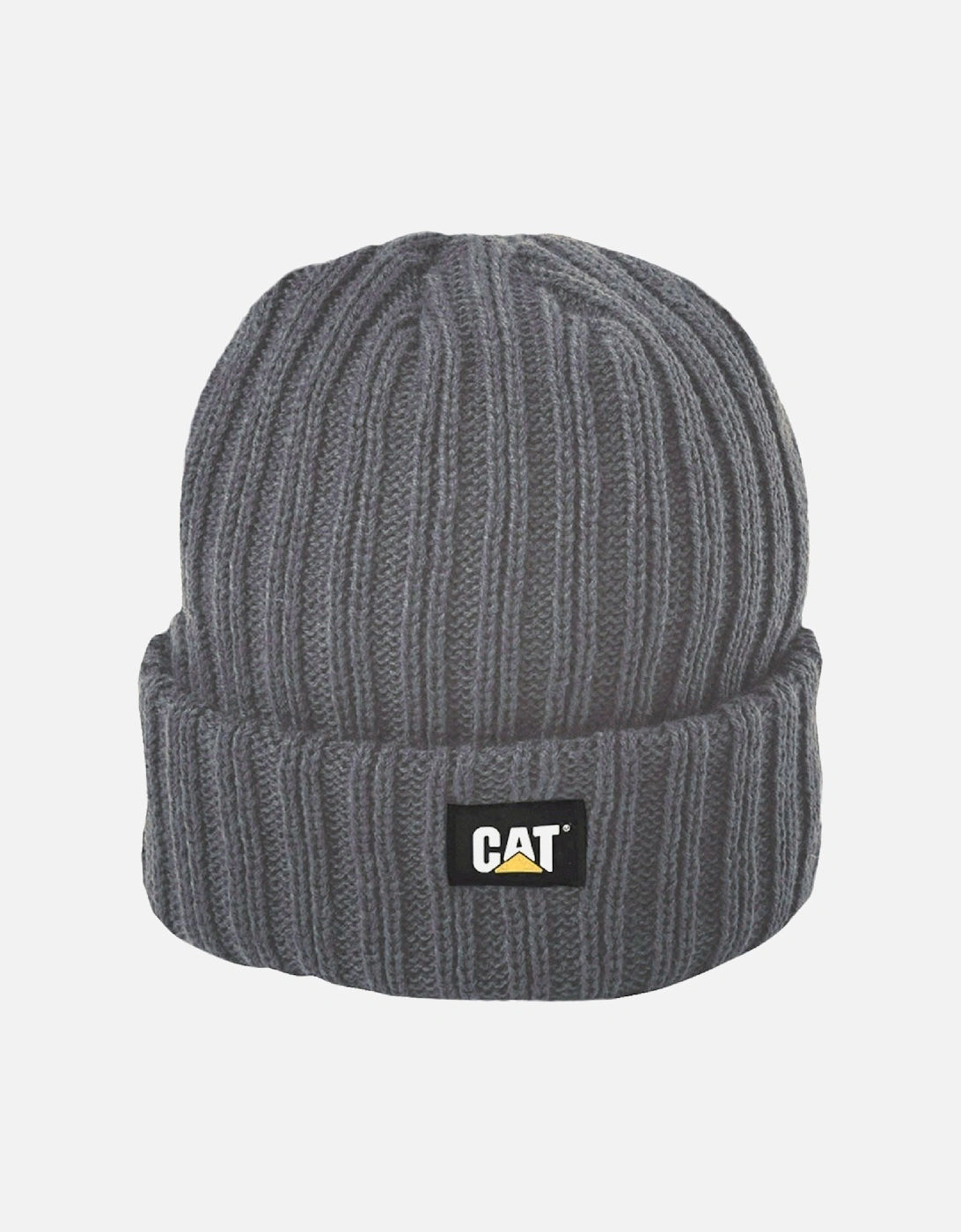 Rib Watch Unisex Adults's Grey Beanie Hat, 2 of 1