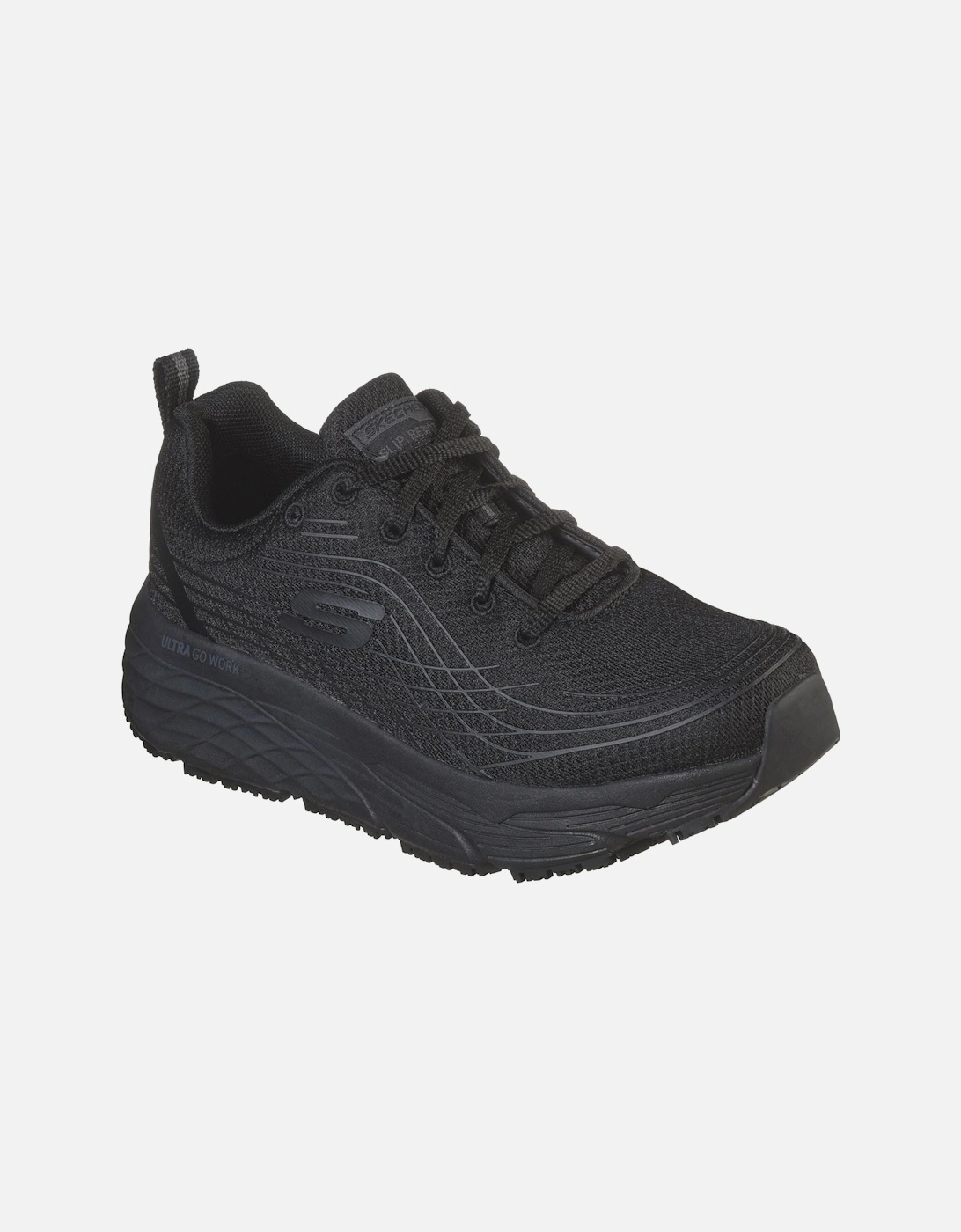 Max Cushioning Elite Sr Textile Women's Black Safety Trainers, 10 of 9