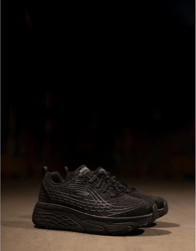Max Cushioning Elite Sr Textile Women's Black Safety Trainers