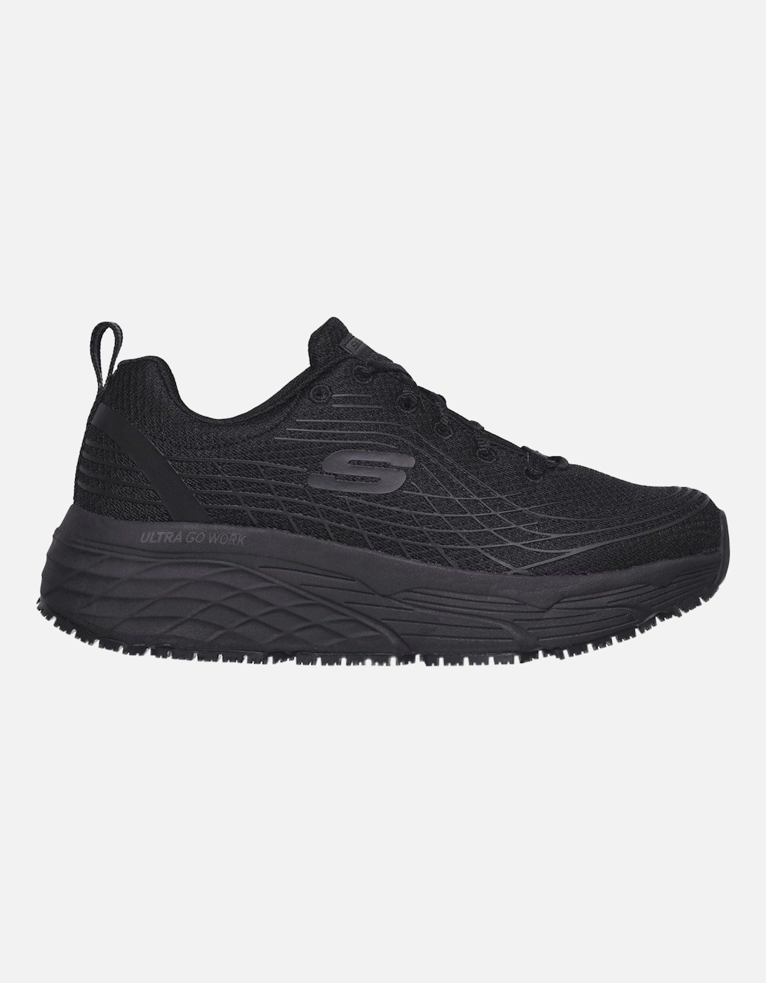 Max Cushioning Elite Sr Textile Women's Black Safety Trainers