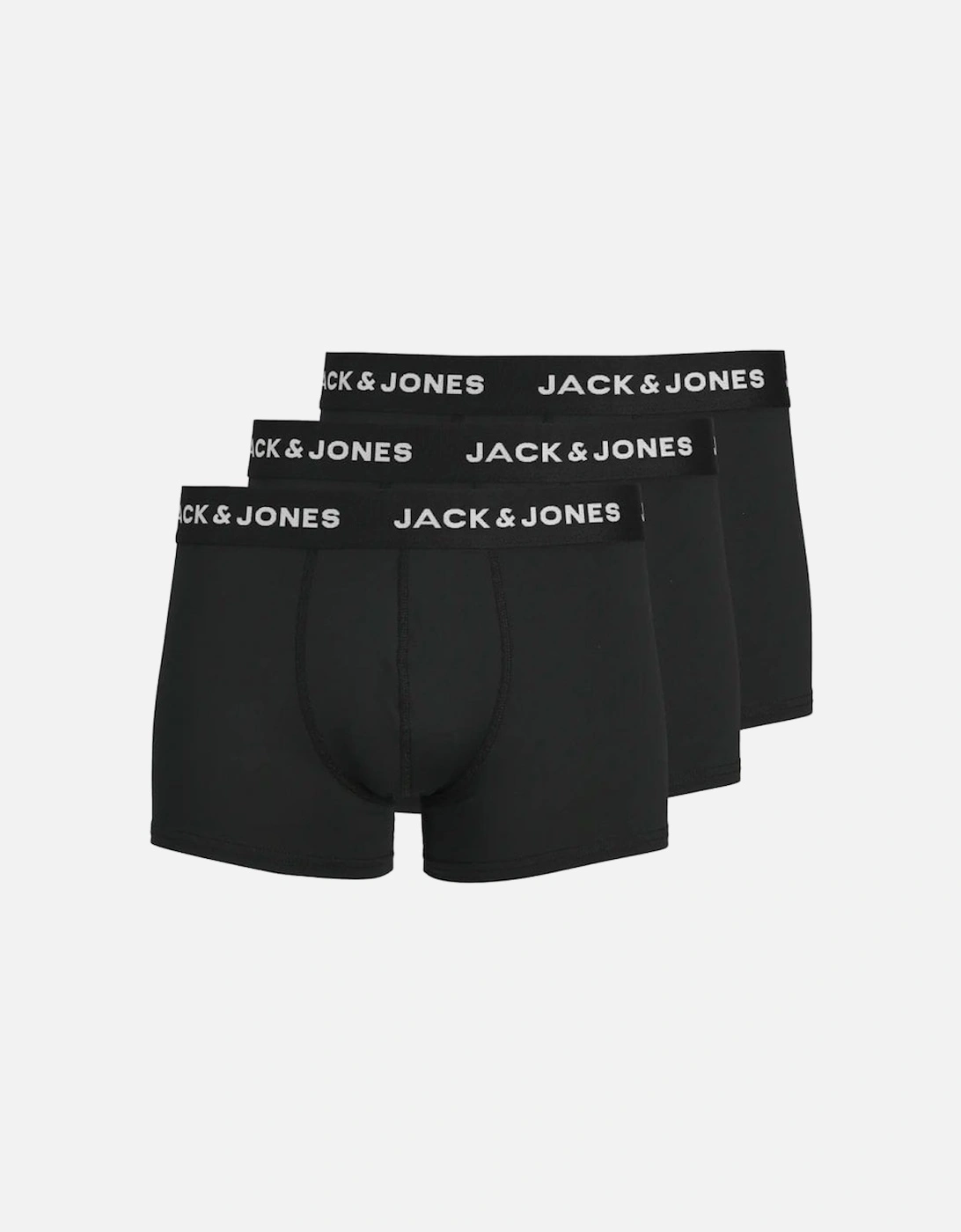 Jacbase Underwear Microfiber 3 Pack Trunks Black, 5 of 4