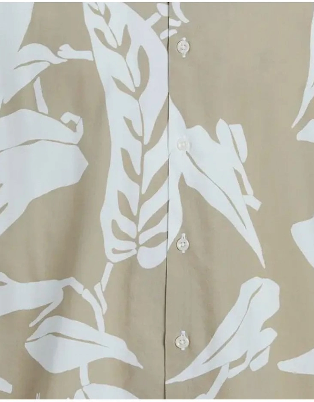 Print Resort Short Sleeve Shirt White Pepper
