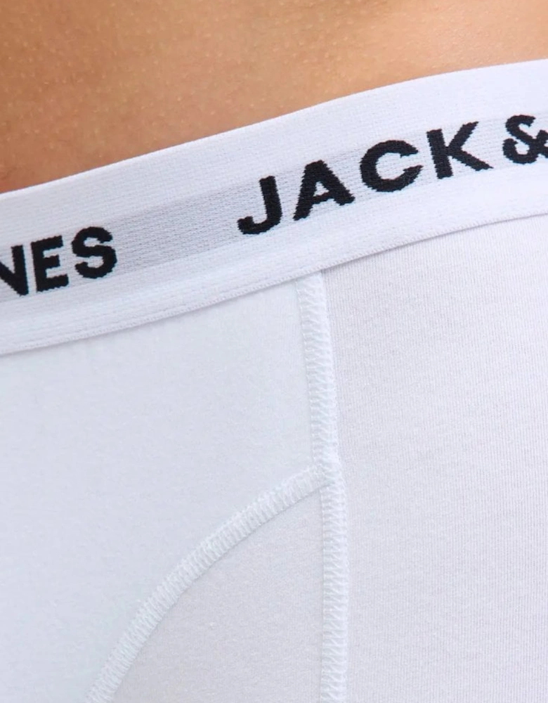 Mens Underwear Solid Trunks 7 Pack Black / White / Grey