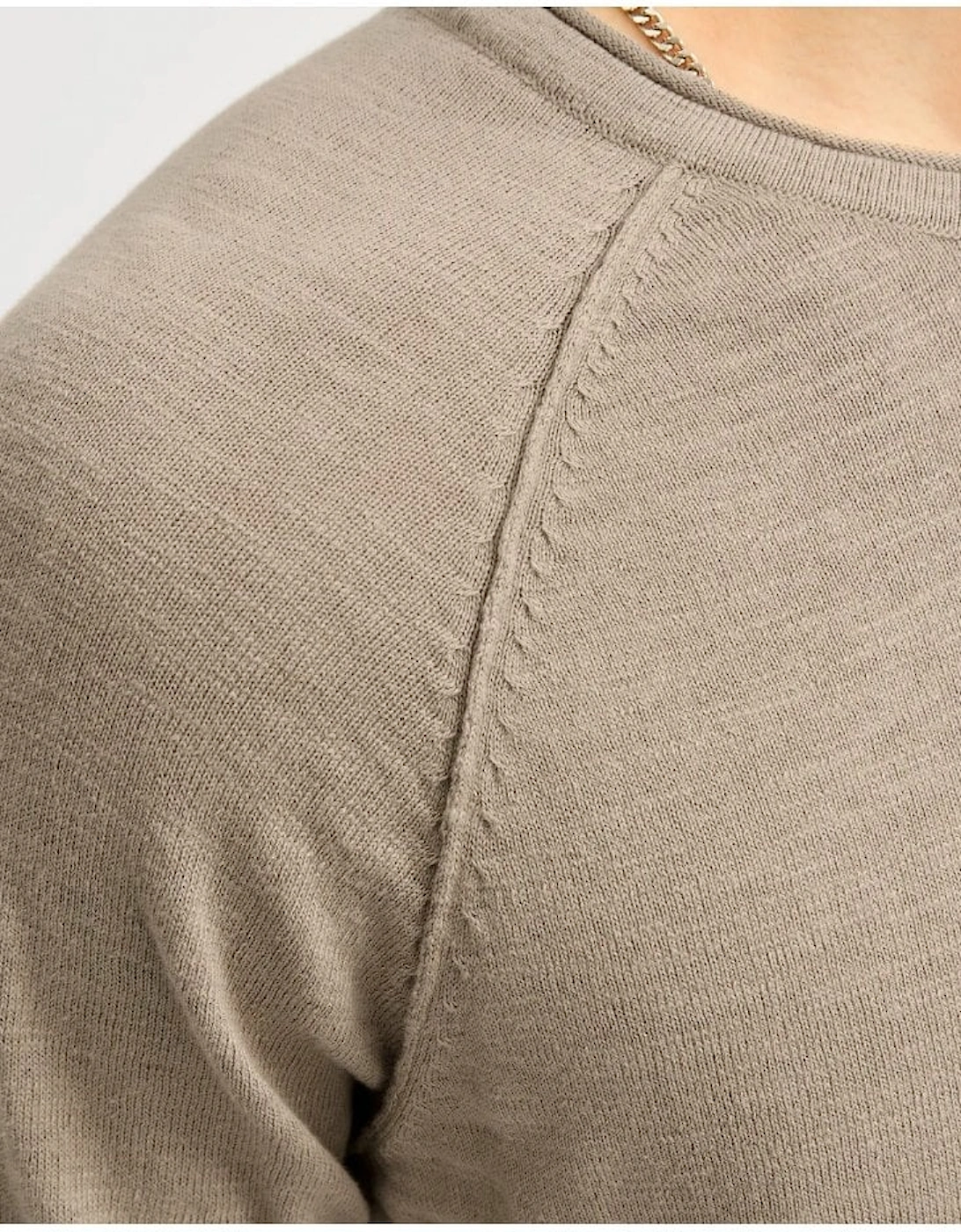 Jjbreeze Knit Crew Neck Jumper Crockery