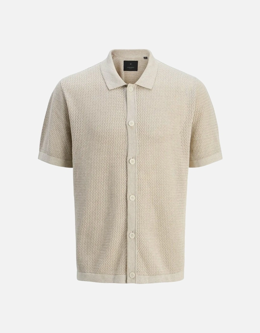 Jprblaarto Knit Polo Short Sleeve Whitecap Gray Melange, 6 of 5