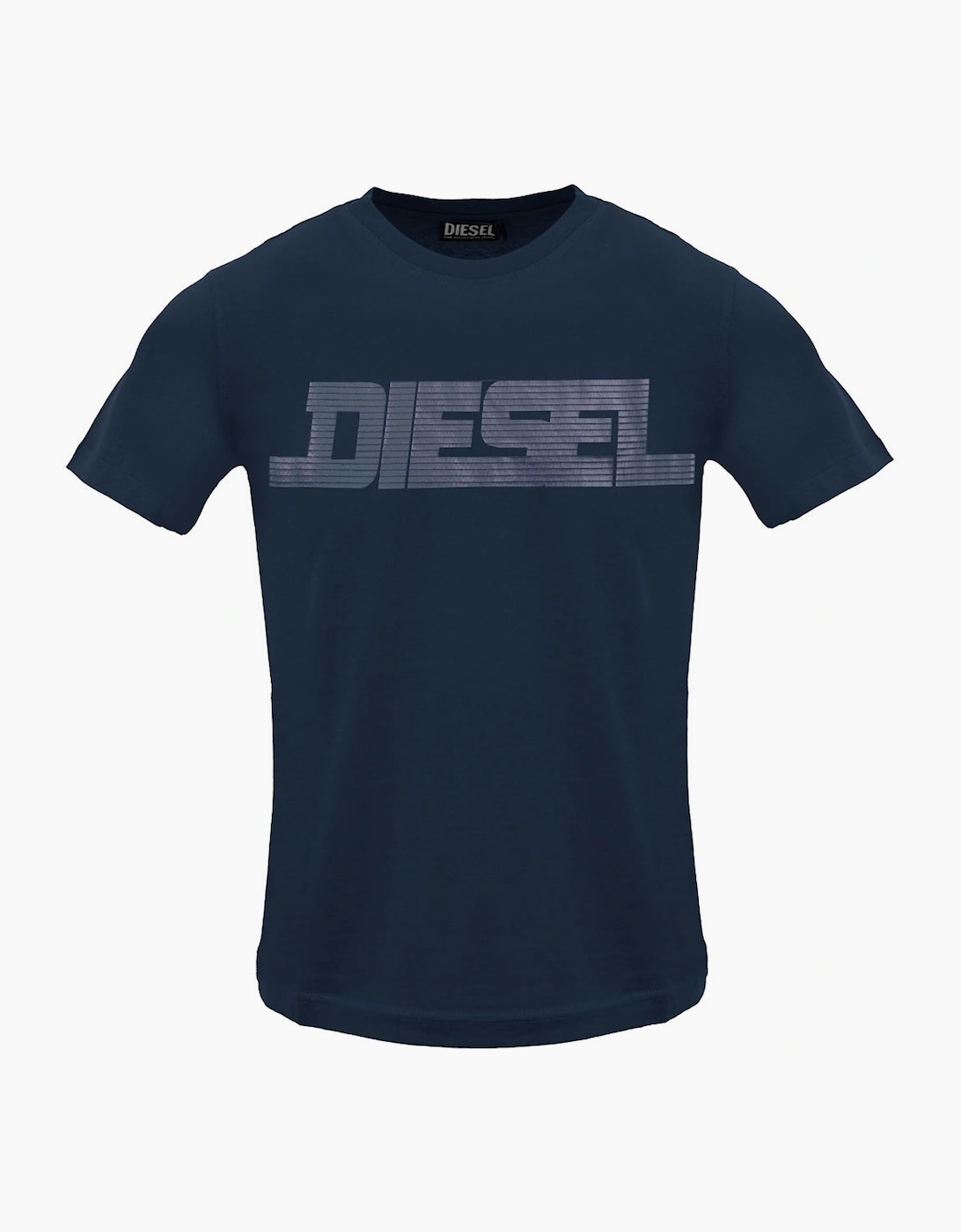 Diesel Men's Navy Monotone Logo Total Eclipse T-Shirt  42 Xl