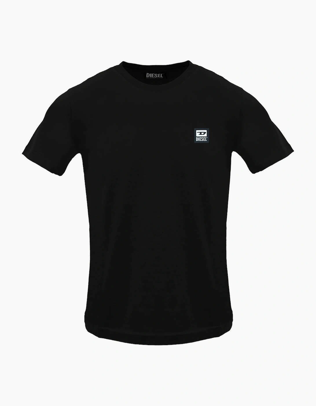Diesel Men's Black Patch Logo Caviar T-Shirt - : 40 L