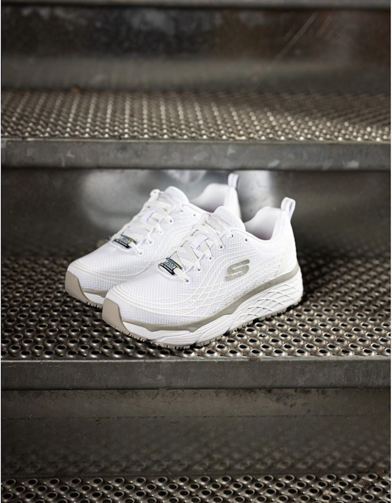 Max Cushioning Elite Sr Textile Women's White Safety Trainers