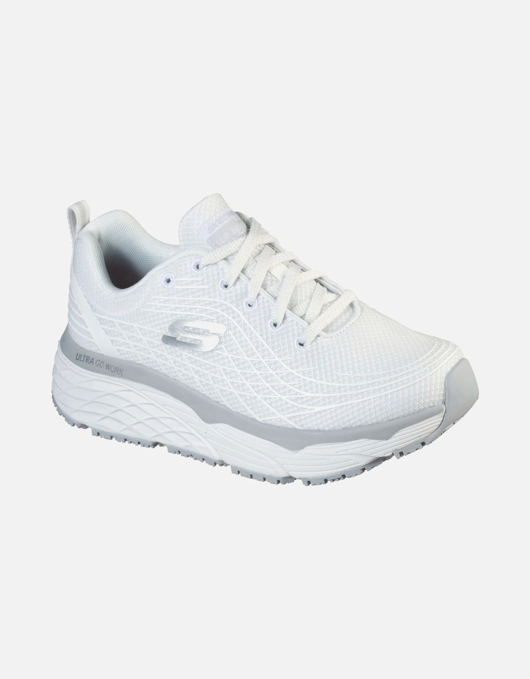 Max Cushioning Elite Sr Textile Women's White Safety Trainers, 10 of 9