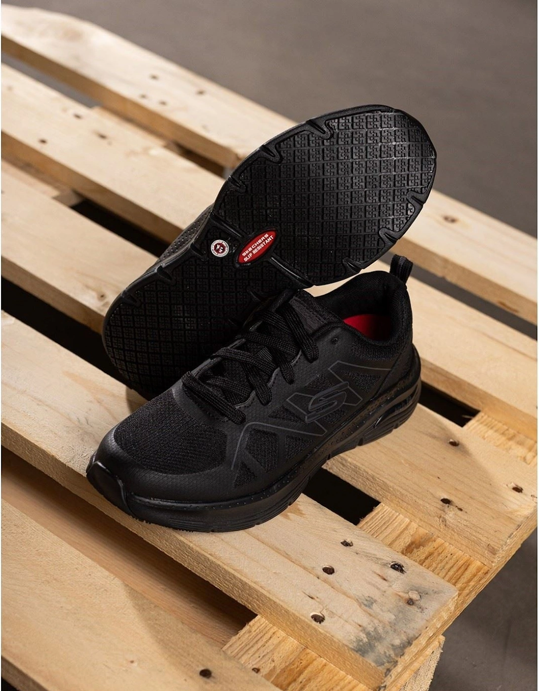 Arch Fit SR Axtell Polyester Men's Black Safety Trainers